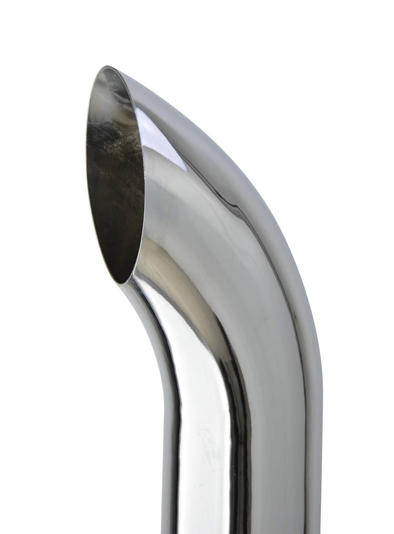 TBOZZ 5" ODÃ—24" Curved Chrome Exhaust Stack Pipe - Image 3
